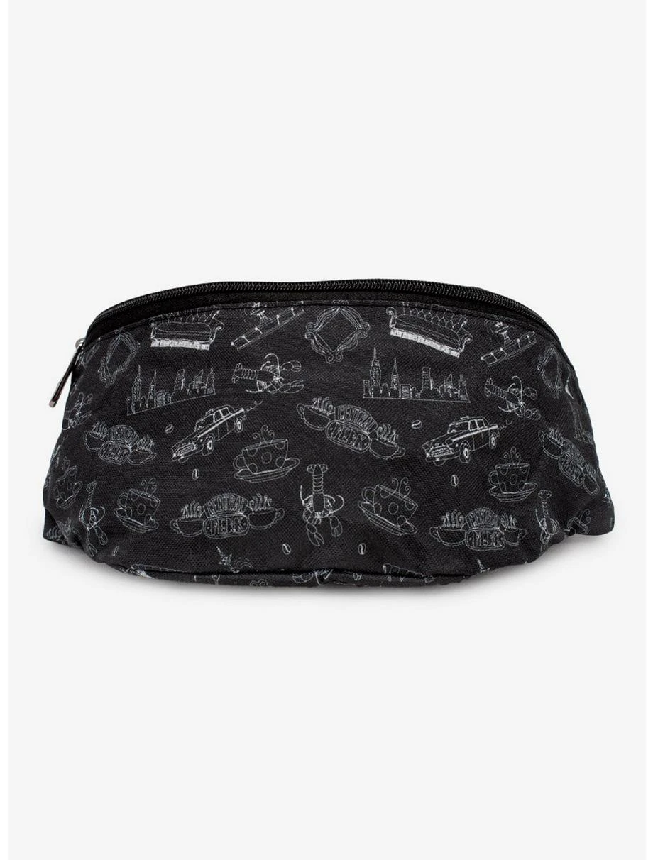 Boxlunch Friends Toss Print Fanny Pack 3 Boxlunch Friends Toss Print Fanny Pack