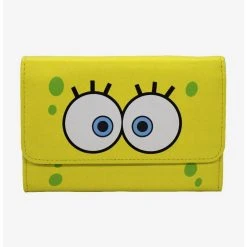Boxlunch SpongeBob SquarePants Yellow Foldover Wallet