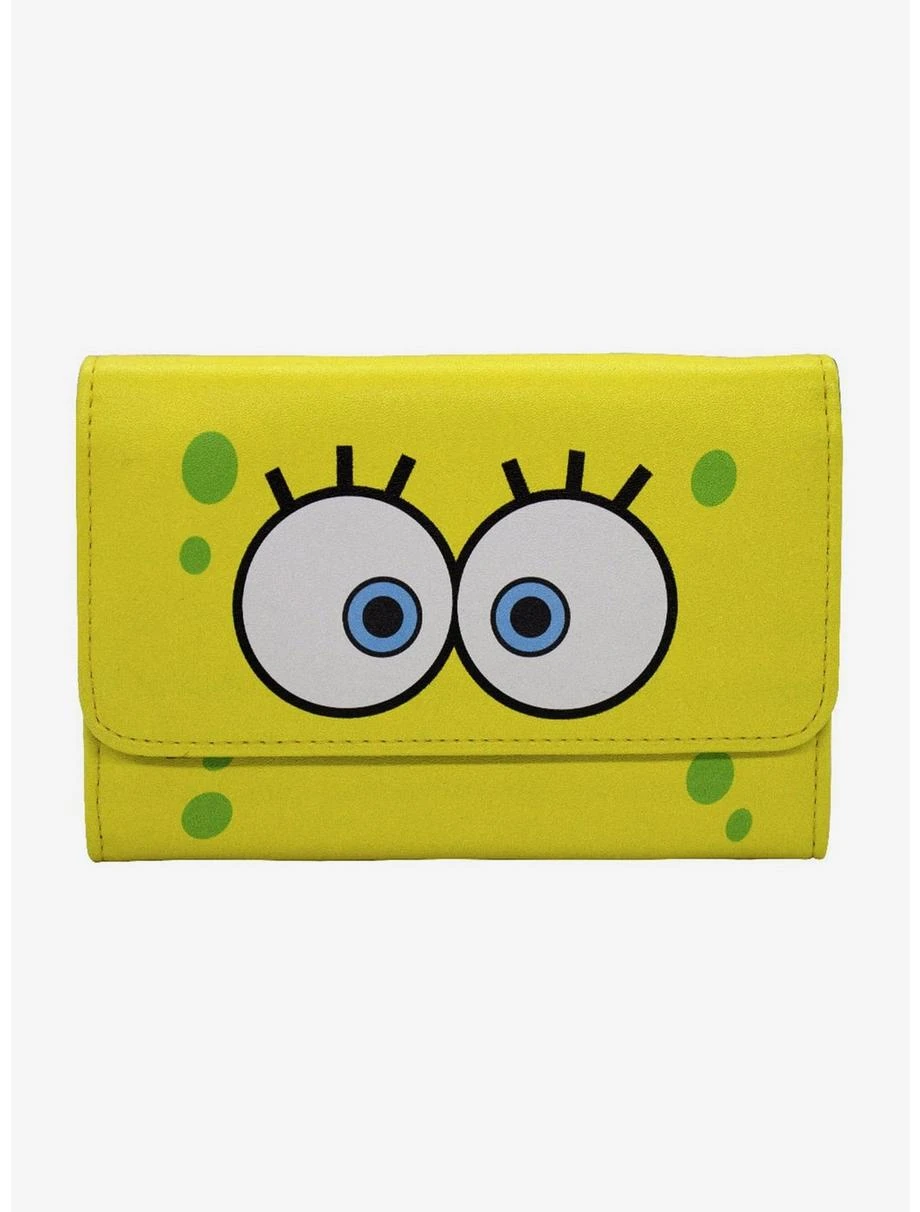 Boxlunch SpongeBob SquarePants Yellow Foldover Wallet 3 Boxlunch SpongeBob SquarePants Yellow Foldover Wallet