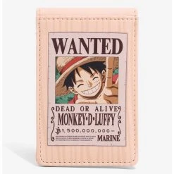 One Piece Monkey D. Luffy Wanted Poster Bifold Wallet - BoxLunch Exclusive