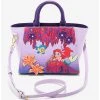 The Little Mermaid Floral Handbag - BoxLunch Exclusive