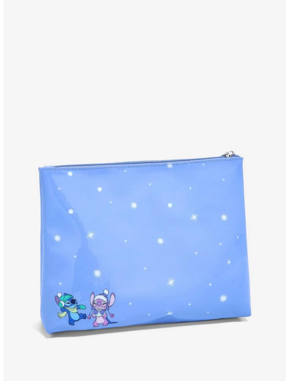 Disney Lilo & Stitch Stitch & Angel Winter Cosmetic Bag - BoxLunch Exclusive 4 Disney Lilo & Stitch Stitch & Angel Winter Cosmetic Bag - BoxLunch Exclusive - Image 2
