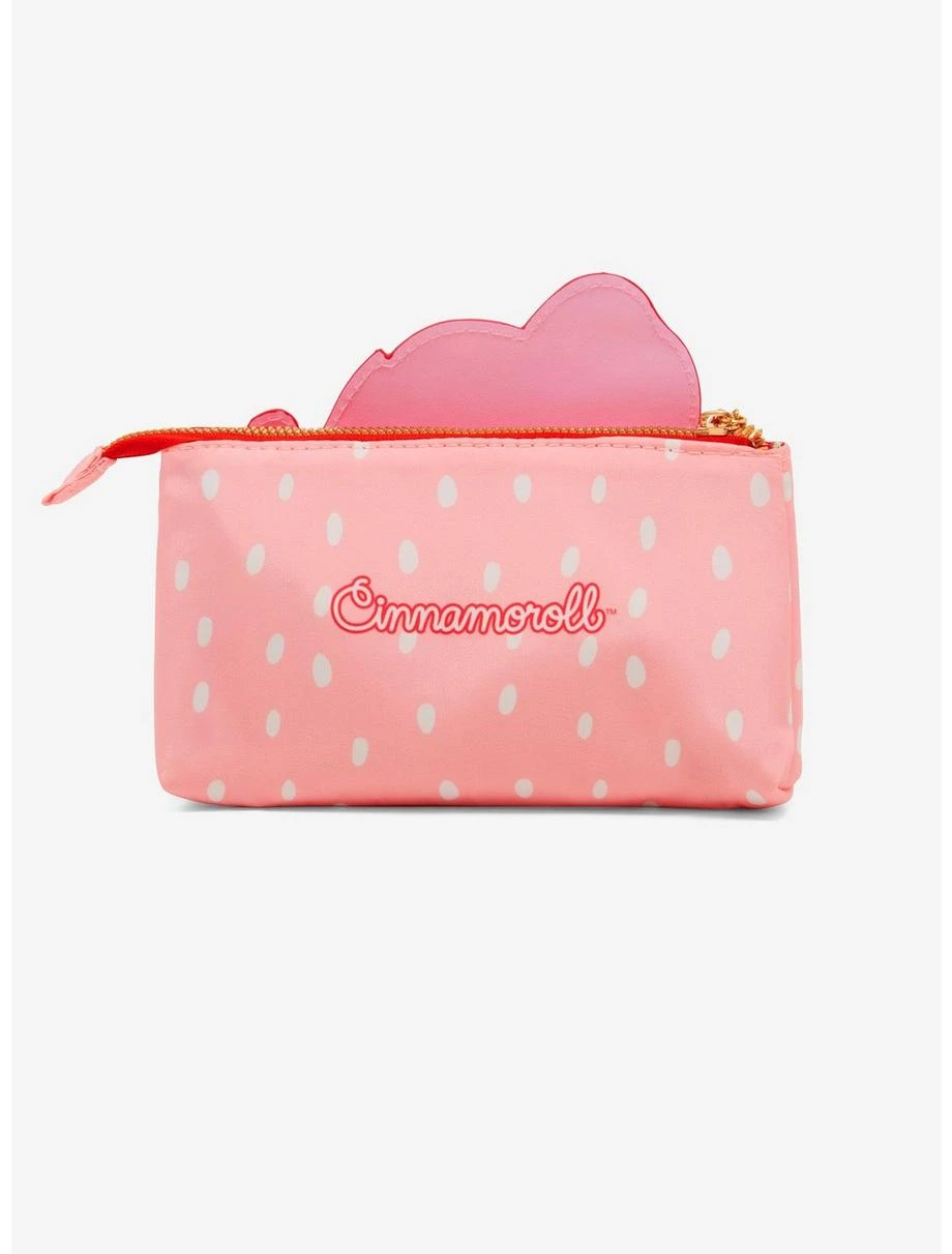 Sanrio Cinnamoroll Strawberry Cosmetic Bag - BoxLunch Exclusive 4 Sanrio Cinnamoroll Strawberry Cosmetic Bag - BoxLunch Exclusive - Image 2