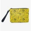 Boxlunch Disney Mickey Mouse Mickey Mouse Icon Doodles All Over Yellows Black Single Pocket Wristlet -Boxlunch-shop 19621590 hi