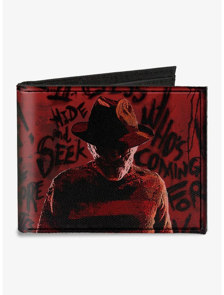 Boxlunch A Nightmare On Elm Street Scrawls Bifold Wallet 3 Boxlunch A Nightmare On Elm Street Scrawls Bifold Wallet