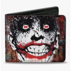 Boxlunch DC Comics Batman Joker Bat Face Bifold Wallet