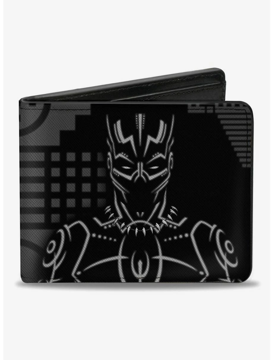 Boxlunch Marvel Black Panther Tribal Bifold Wallet 3 Boxlunch Marvel Black Panther Tribal Bifold Wallet