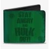Boxlunch Marvel Hulk Stay Angry And Hulk Out Bifold Wallet -Boxlunch-shop 19886956 hi