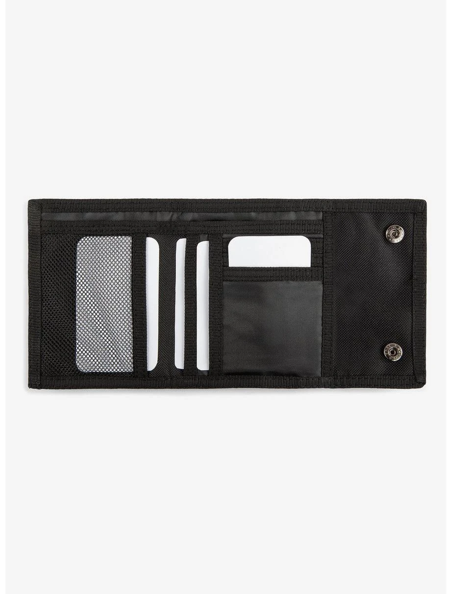 Boxlunch Bugatti Rolling Stones Trifold Wallet With Double Snap Closure Black 7 Boxlunch Bugatti Rolling Stones Trifold Wallet With Double Snap Closure Black - Image 5