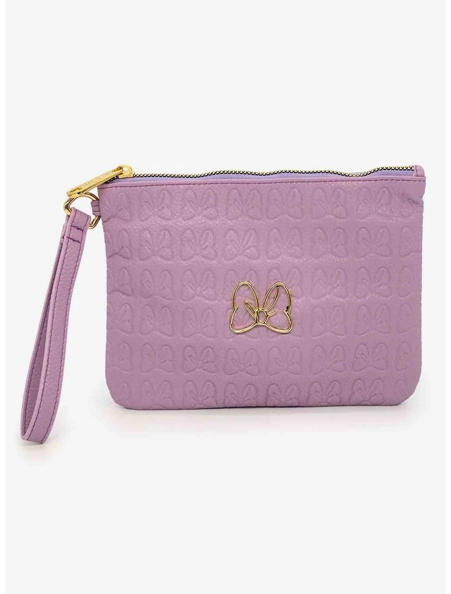 Boxlunch Disney Minnie Mouse Bow Vegan Leather Wristlet Wallet 3 Boxlunch Disney Minnie Mouse Bow Vegan Leather Wristlet Wallet