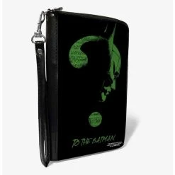 Boxlunch DC Comics The Batman Movie Batman Question Mark Pose Zip Around Wallet