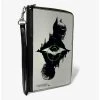 Boxlunch DC Comics The Batman Movie Batman And Riddler Poses And Logos Cityscape Zip Around Wallet -Boxlunch-shop 20215644 hi