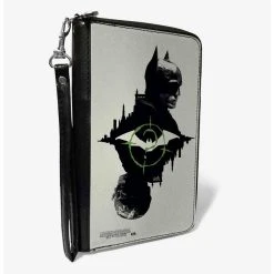 Boxlunch DC Comics The Batman Movie Batman And Riddler Poses And Logos Cityscape Zip Around Wallet