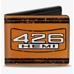 Boxlunch 426 Hemi Badge Stripes Weathered Bifold Wallet