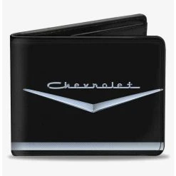 Boxlunch 1955 57 Chevrolet V Emblem Stripe Bifold Wallet