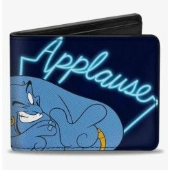 Boxlunch Disney Aladdin Genie Applause Pose Neon Bifold Wallet