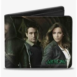 Boxlunch DC Comics Arrow 5 Character Group Pose Bifold Wallet