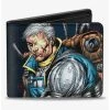 Boxlunch Marvel X-Men Cable Laser Eye Cover Pose Targets Bifold Wallet -Boxlunch-shop 20215794 hi