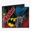 Boxlunch DC Comics Batman Action Poses Whoom Canvas Bifold Wallet
