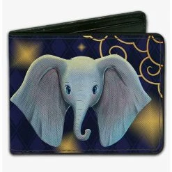 Boxlunch Disney Dumbo Face Dreamland Diamond Checker Bifold Wallet