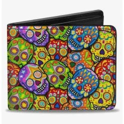 Boxlunch Colorful Calaveras Stacked Bifold Wallet