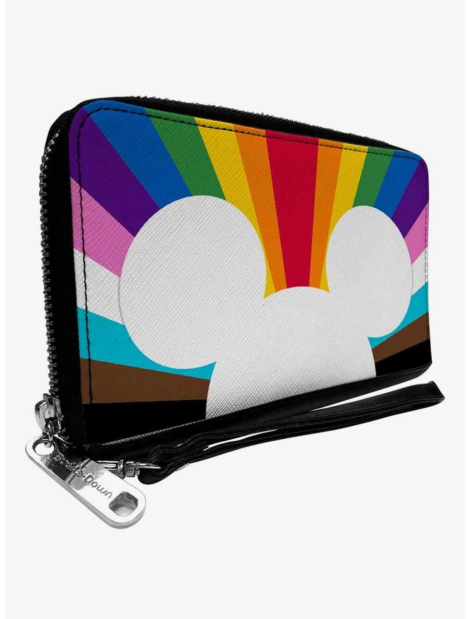 Boxlunch Disney Mickey Mouse Pride Ears Icon Rays Rainbow Zip Around Wallet 3 Boxlunch Disney Mickey Mouse Pride Ears Icon Rays Rainbow Zip Around Wallet