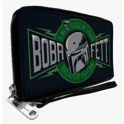 Boxlunch Star Wars The Book Of Boba Fett A New Boss Galactic Outlaw Zip Around Wallet