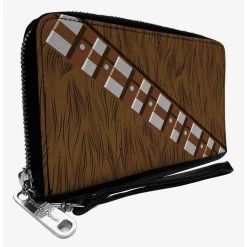 Boxlunch Star Wars Chewbacca Character Body Close Up Zip Around Wallet