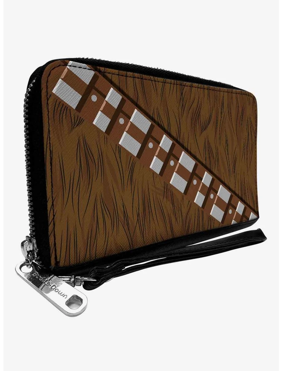 Boxlunch Star Wars Chewbacca Character Body Close Up Zip Around Wallet 3 Boxlunch Star Wars Chewbacca Character Body Close Up Zip Around Wallet