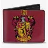 Boxlunch Harry Potter Gryffindor Crest Vertical Stripe Burgundy Bifold Wallet -Boxlunch-shop 20216020 hi