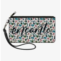 Boxlunch Disney Encanto Script Logo Canvas Zip Clutch Wallet