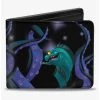 Boxlunch Disney The Little Mermaid Flotsam Jetsam Swimming In Ursulas Tentacles Bifold Wallet -Boxlunch-shop 20216080 hi