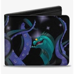 Boxlunch Disney The Little Mermaid Flotsam Jetsam Swimming In Ursulas Tentacles Bifold Wallet