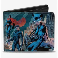 Boxlunch DC Comics Batman Issue 619 Hush 9 Character Gotham City Skyline Cover Bifold Wallet