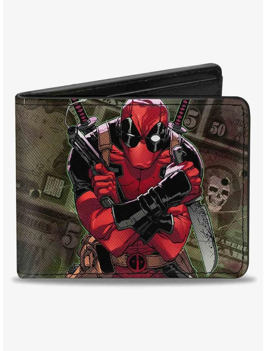 Boxlunch Marvel Deadpool 2012 5 Revenge Of The Gipper Variant Cover Dollars Bifold Wallet 3 Boxlunch Marvel Deadpool 2012 5 Revenge Of The Gipper Variant Cover Dollars Bifold Wallet