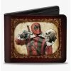 Boxlunch Marvel Deadpool Issue 21 Variant Shakespool Pointing Gun At Skull Bifold Wallet