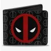 Boxlunch Marvel Deadpool Logo CenteMonogram Bifold Wallet -Boxlunch-shop 20216194 hi