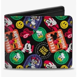 Boxlunch Disney The Sensational Expression Badges Bifold Wallet