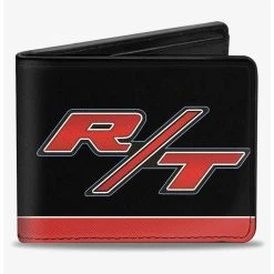 Boxlunch Dodge Challenger R T Emblem Stripe Bifold Wallet