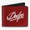 Boxlunch Dodge Emblem Script Burgundy Bifold Wallet -Boxlunch-shop 20216208 hi