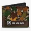 Boxlunch Ram Logo Leaf Camo Browns Bifold Wallet -Boxlunch-shop 20216266 hi