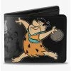 Boxlunch The Flintstones FBowling Pose Bedrock Bowl Bowling Pins Bifold Wallet -Boxlunch-shop 20216300 hi