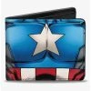 Boxlunch Marvel Captain America Chest Star Stripes Bifold Wallet -Boxlunch-shop 20216312 hi
