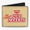 Boxlunch The Original Cup Noodles Logo Noodle Wave Bifold Wallet -Boxlunch-shop 20216348 hi