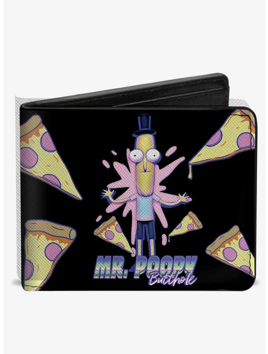Boxlunch Rick And Morty Mr Poppy Butthole Pizza Pose Bifold Wallet 3 Boxlunch Rick And Morty Mr Poppy Butthole Pizza Pose Bifold Wallet