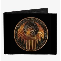 Boxlunch Fantastic Beasts MACUSA Seal Canvas Bifold Wallet