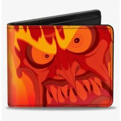 Boxlunch Disney Hercules Hades Fiery Face Close Up Bifold Wallet
