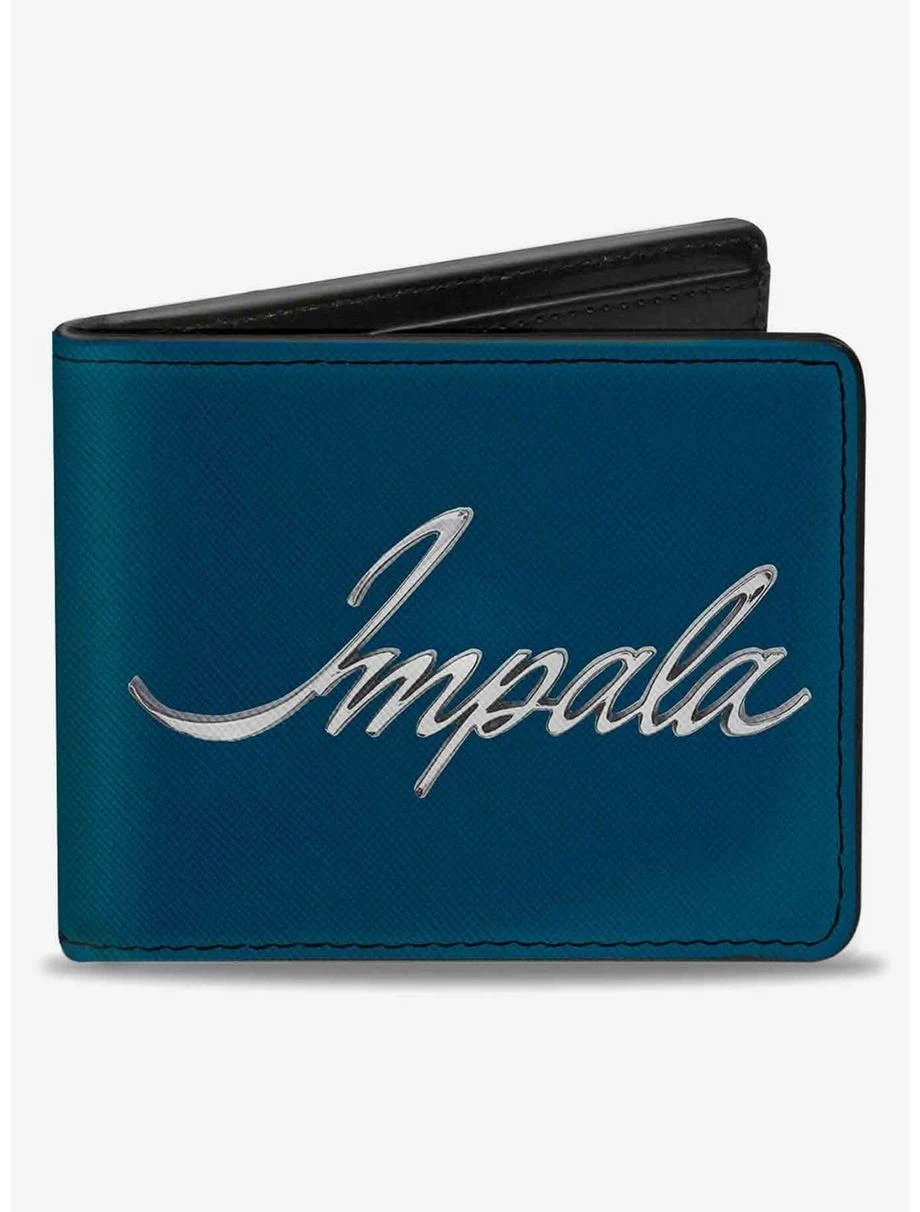 Boxlunch Impala Script Emblem Bifold Wallet 3 Boxlunch Impala Script Emblem Bifold Wallet