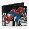 Boxlunch Marvel Spider-Man Swinging Pose2 Skyline Bifold Wallet -Boxlunch-shop 20216552 hi