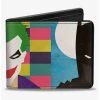 Boxlunch DC Comics Joker Batman Face Juxtaposition Bifold Wallet -Boxlunch-shop 20216566 hi